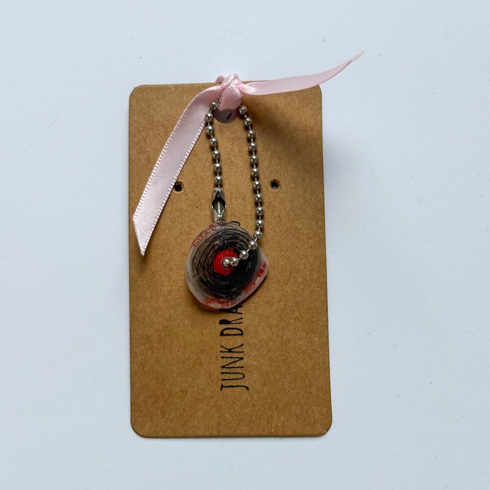 Handmade Vinyl Record Charm Keychain